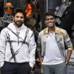 Allu Arjun and director Atlee pose together, hinting at their collaboration for the upcoming AA22 x A6 movie.